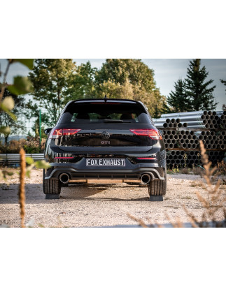 VW Golf 8 GTI End e pre-silencer, outlet destra/sinistra 80mm - (Cod. F-VW057035-297-HA)
