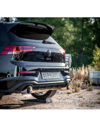 VW Golf 8 GTI End e pre-silencer, outlet destra/sinistra 80mm - (Cod. F-VW057035-297-HA)