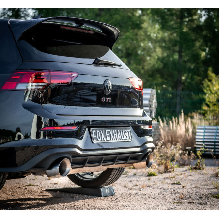 VW Golf 8 GTI End e pre-silencer, outlet destra/sinistra 80mm - (Cod. F-VW057035-297-HA)