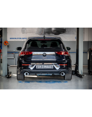 VW Golf 8 GTI End e pre-silencer, outlet destra/sinistra 80mm - (Cod. F-VW057035-469-HA)