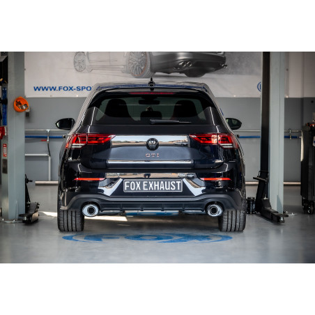 VW Golf 8 GTI End e pre-silencer, outlet destra/sinistra 80mm - (Cod. F-VW057035-469-HA)