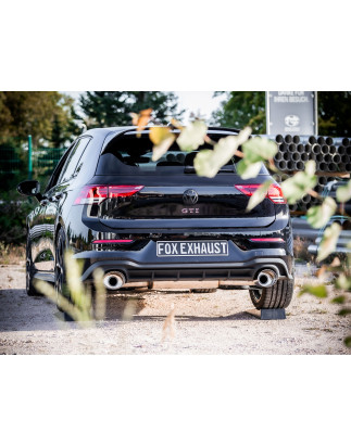 VW Golf 8 GTI End e pre-silencer, outlet destra/sinistra 80mm - (Cod. F-VW057035-469-HA)