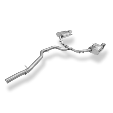 VW Passat 3C 4-Motion Silenziatore posteriore destra e sinistra and mid sile (Cod. F-VW024093-133-HA
