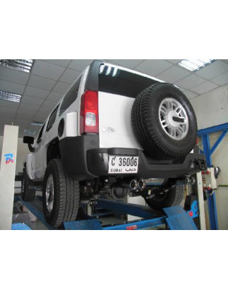 Hummer H3 Silenziatore uscita posteriore destra e sinistra – 2x100 tipo (Cod. F-HU011005-296)