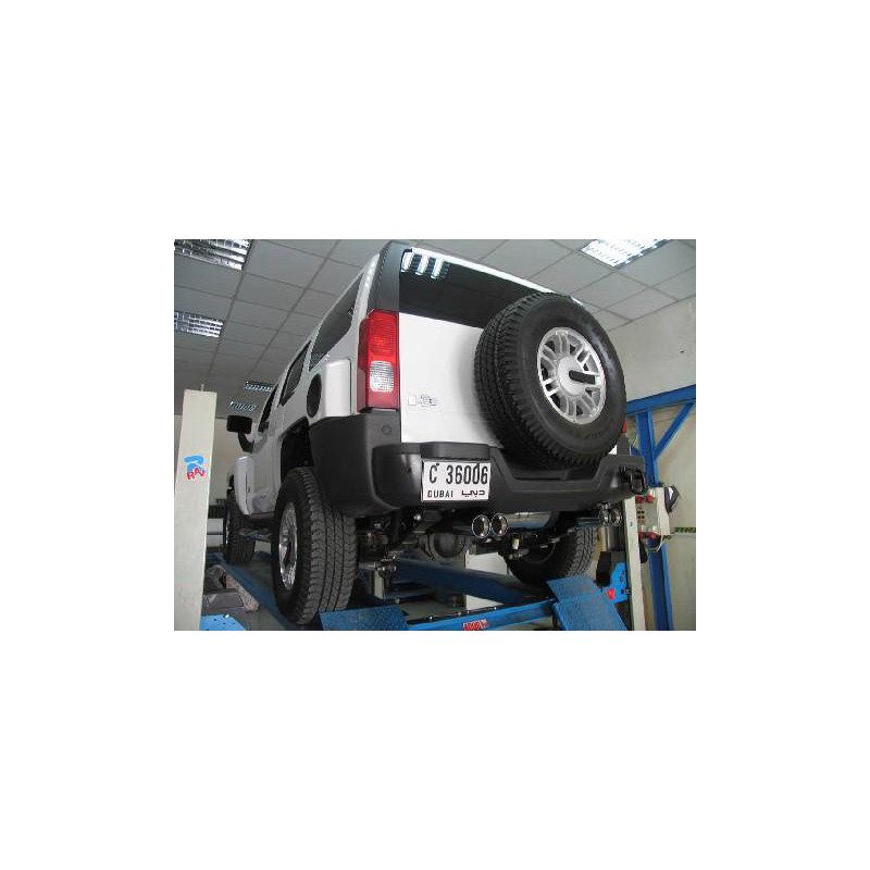 Hummer H3 Silenziatore uscita posteriore destra e sinistra – 2x100 tipo (Cod. F-HU011005-296)