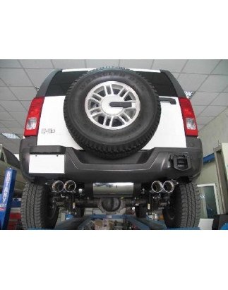 Hummer H3 Silenziatore uscita posteriore destra e sinistra – 2x100 tipo (Cod. F-HU011005-296)