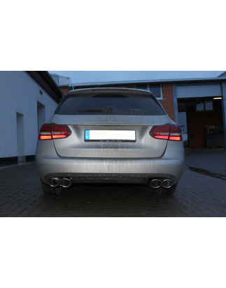 Mercedes C-Klasse 205 berlina/ T-Modell Silenziatore posteriore con uscita destra (Cod. F-MB033003-3