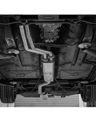 BMW 6er E24 – 633 CSI final an Silenziatore anteriore – 2x63 Tipo 14 (Cod. F-BM190002-084-HA)