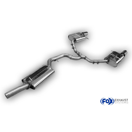 VW Passat 3C 4-Motion Silenziatore posteriore destra e sinistra and mid sile (Cod. F-VW024093-153-HA
