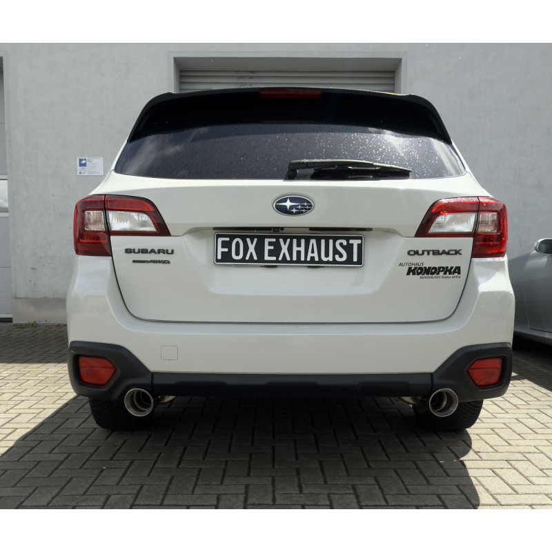 Subaru Outback BS Silenziatore posteriore destra e sinistra e silenziatore anteriore (Cod. F-SU06401