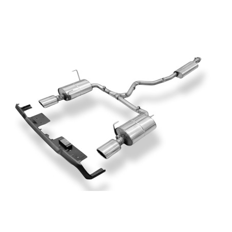 Subaru Outback BT con inserto posteriore nero lucido Silenziatore posteriore (Cod. F-SU063013-751-HA
