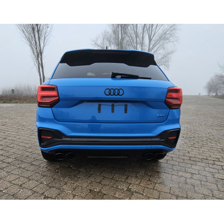Audi Q2 Silenziatore posteriore con uscite destra e sinistra con Silenziatore anteriore - (Cod. F-AU
