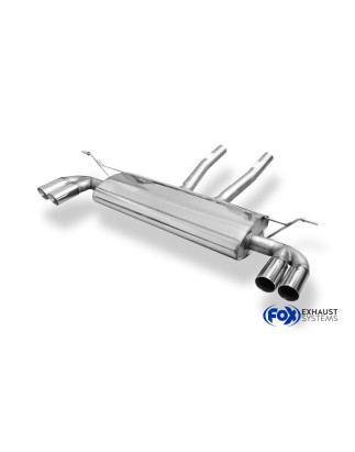 VW Touareg Tipo 7L Silenziatore posteriore con uscite destra e sinistra (duplex)x80 tipo (Cod. F-VW1