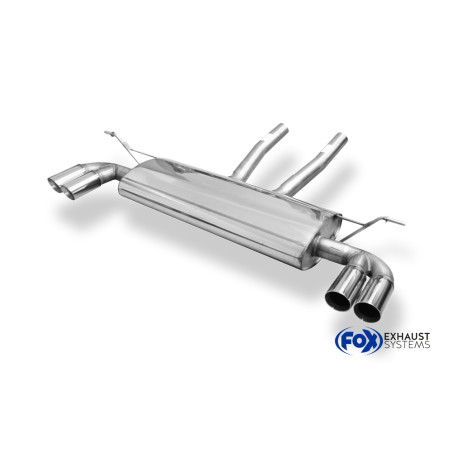 VW Touareg Tipo 7L Silenziatore posteriore con uscite destra e sinistra (duplex)x80 tipo (Cod. F-VW1