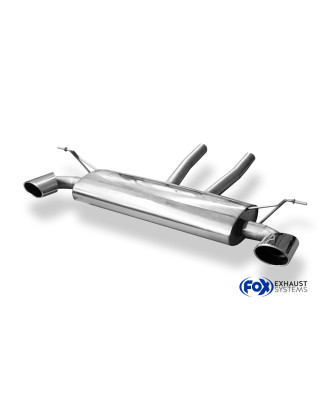 VW Touareg Tipo 7L Silenziatore posteriore con uscite destra e sinistra (duplex) – 140x90 t (Cod. 