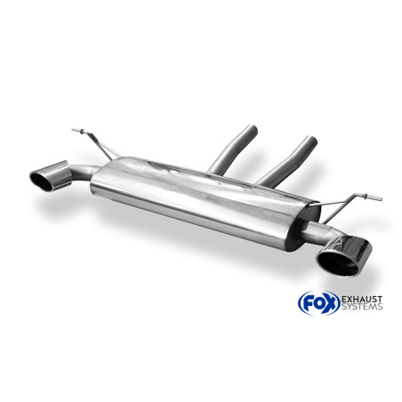 VW Touareg Tipo 7L Silenziatore posteriore con uscite destra e sinistra (duplex) – 140x90 t (Cod. 