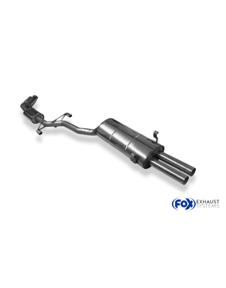 BMW E23 728i Final- mid and Silenziatore anteriore – 2x63 Tipo 14 (Cod. F-BM040042-004-HA)