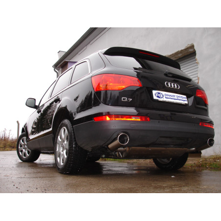 Audi Q7 – 3,0l TDI Silenziatore posteriore con uscite destra e sinistra (duplex) – 129x106 (Cod.