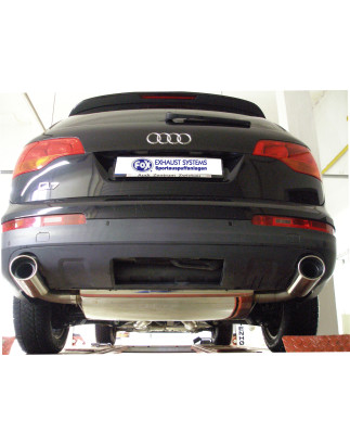 Audi Q7 – 3,0l TDI Silenziatore posteriore con uscite destra e sinistra (duplex) – 129x106 (Cod.