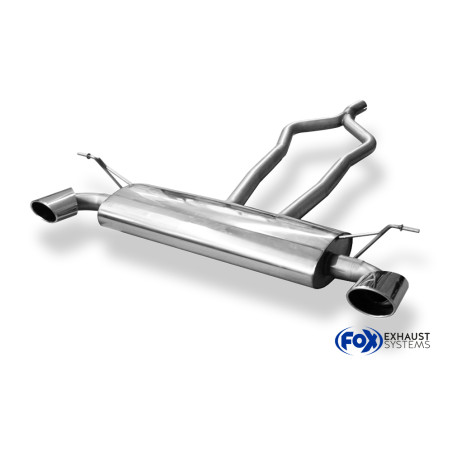 VW Touareg Tipo 7L Silenziatore posteriore con uscite destra e sinistra (duplex) – 140x90 t (Cod. 