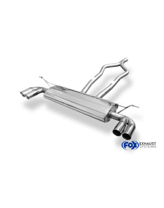 VW Touareg Tipo 7L Silenziatore posteriore con uscite destra e sinistra (duplex)x80 tipo (Cod. F-VW1