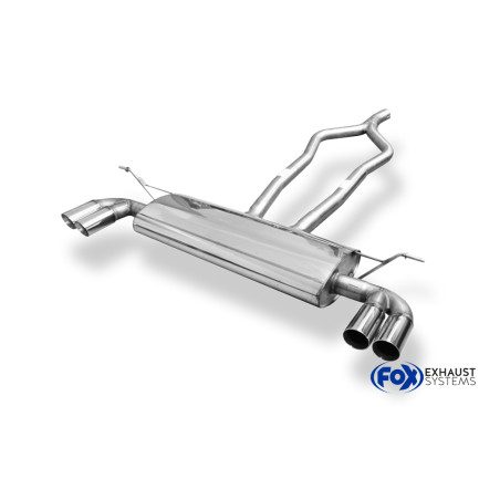 VW Touareg Tipo 7L Silenziatore posteriore con uscite destra e sinistra (duplex)x80 tipo (Cod. F-VW1