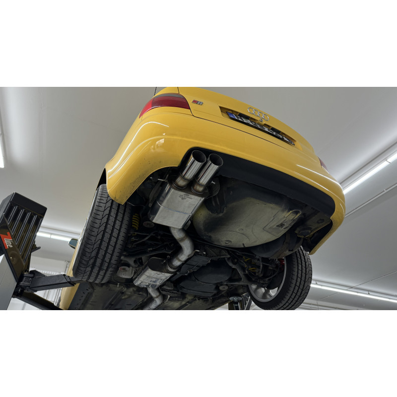 Audi S4 B5 final and Silenziatore anteriore – 2x80 Tipo 10 (Cod. F-AU060152-010-HA)