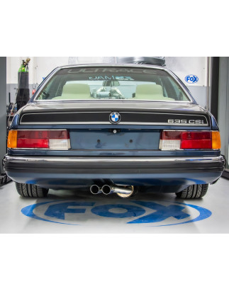 BMW 6er E24 – 635 CSI Komplettanlage con Krümmertuboen – 2x63 Tipo 14 (Cod. F-BM190012-084-KA)