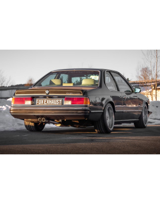 BMW 6er E24 – 635 CSI Komplettanlage con Krümmertuboen – 2x63 Tipo 14 (Cod. F-BM190012-084-KA)