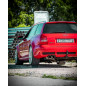 Audi RS4 B5 - Silenziatore inox 90mm - 2x106x71 Tipo 32 - incluso adattatore a Y per downpipe 76mm (