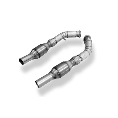 Audi RS4 B7 Manifold pipes 70mm con ECE approved HJS cataly (Cod. F-AU061250-KR)