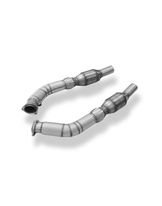 Audi RS4 B7 Manifold pipes 70mm con ECE approved HJS cataly (Cod. F-AU061250-KR)