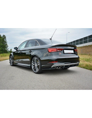 Splitters posteriori laterali Audi S3 / A3 S-Line 8V FL berlina (Cod. M-AU-S3-3F-S-RSD1G)