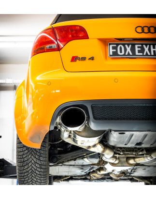 Audi RS4 B7 semisistema da catalizzatore  silenziatore posteriore (Cod. F-AU061254-469-HA)