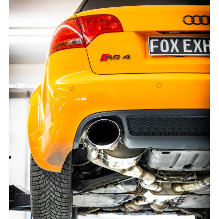 Audi RS4 B7 semisistema da catalizzatore  silenziatore posteriore (Cod. F-AU061254-469-HA)