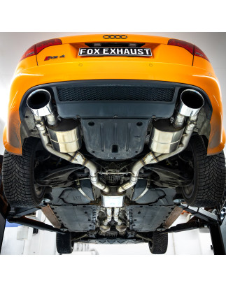 Audi RS4 B7 semisistema da catalizzatore  silenziatore posteriore (Cod. F-AU061254-469-HA)