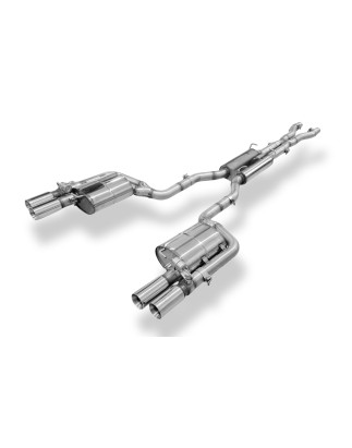 Audi RS4 B7 semisistema da catalizzatore  silenziatore posteriore (Cod. F-AU061254-270-HA)