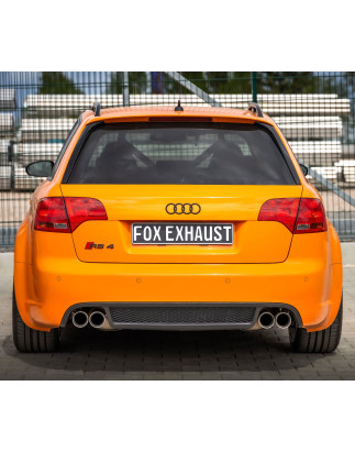Audi RS4 B7 semisistema da catalizzatore  silenziatore posteriore (Cod. F-AU061254-270-HA)