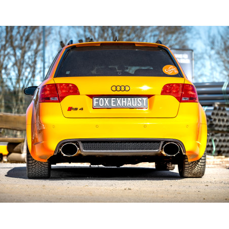 Audi RS4 B7 semisistema da catalizzatore  silenziatore posteriore (Cod. F-AU061254-469-KA)