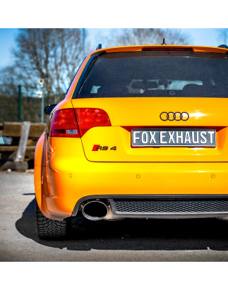Audi RS4 B7 semisistema da catalizzatore  silenziatore posteriore (Cod. F-AU061254-469-KA)