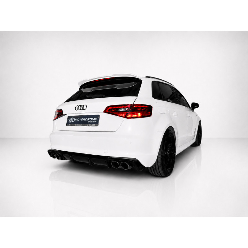 Diffusore posteriore Audi A3 8V Sportback (2013-2016) (Scarico L+R) (Cod. MDK152-002)