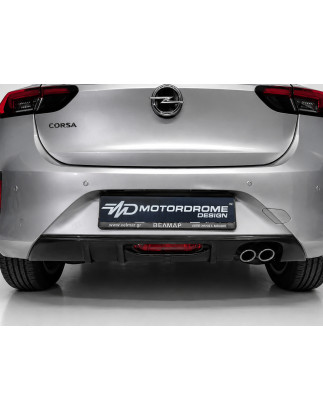 Diffusore Posteriore con Doppio Scarico Opel Corsa F GS-Line (2019-) (Cod. MDK163-004)