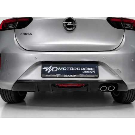 Diffusore Posteriore con Doppio Scarico Opel Corsa F GS-Line (2019-) (Cod. MDK163-004)