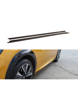 Diffusori minigonne Laterali V.2 Peugeot 208 Mk2 (2019-) (Cod. MDK173-003)