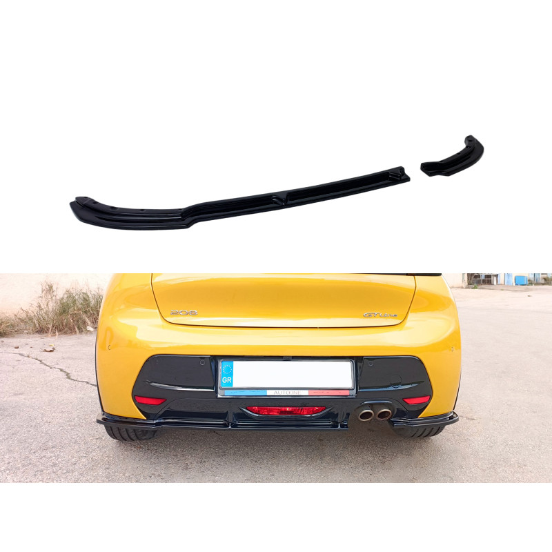 Splitter Posteriore Peugeot 208 Mk2 (2019-) (Cod. MDK173-005)