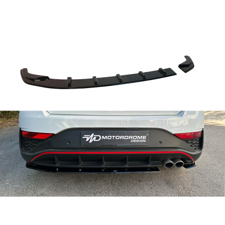 Splitter posteriore Hyundai i30 Mk3 N-Line Hatchback Restyling (2020-) (Cod. MDK180-002)