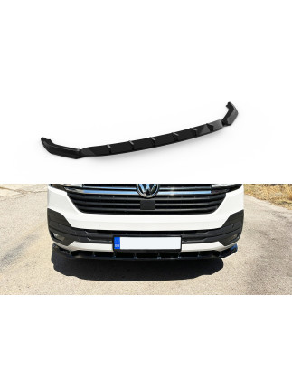 Splitter anteriore V.2 Volkswagen T6.1 Standard Bumper (Cod. MDK168-002)