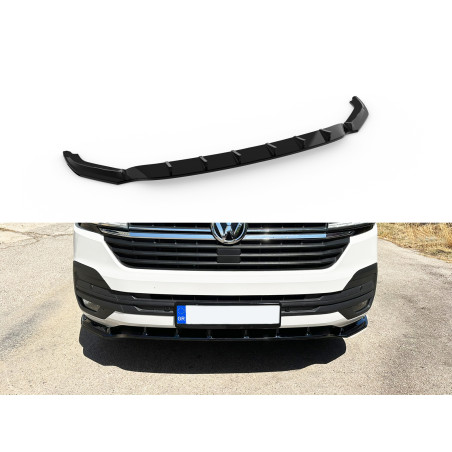 Splitter anteriore V.2 Volkswagen T6.1 Standard Bumper (Cod. MDK168-002)