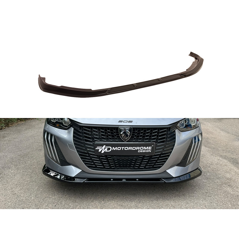 Splitter anteriore Peugeot 208 Mk2 Facelift (2023-) (Cod. MDK173-001FL)