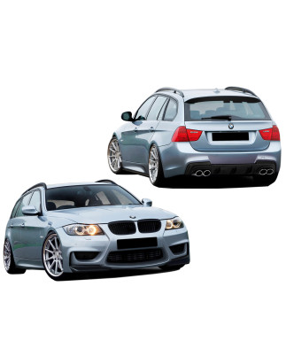 Bodykit carrozzeria BMW E91 FR Style  (paraurti+Minigonne) (splitter, prolunghe laterali e Diffusore